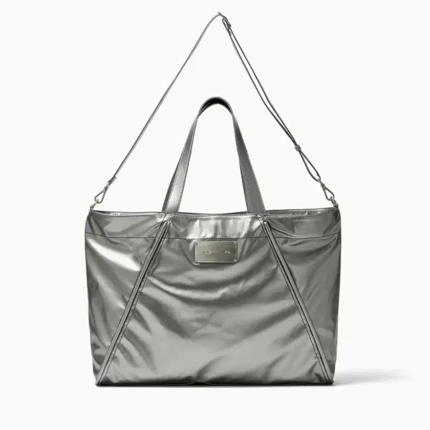 [BUNJANG] Matin Kim Big Coated Tote Bag Dark Silver / 마뗑킴 빅 코팅 토트백 (새제품) 정가17.8만