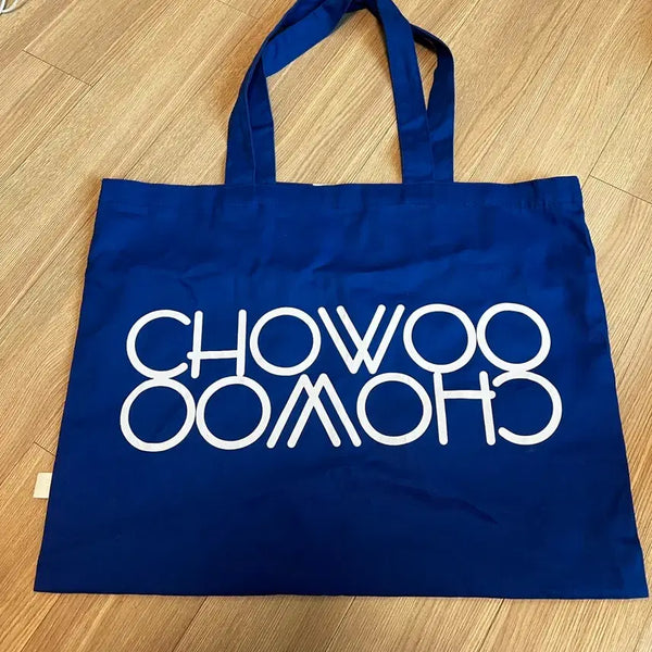 [BUNJANG] CHOWOO Blue Logo Tote Bag / CHOWOO 조우 스트릿 패션 브랜드 토트백