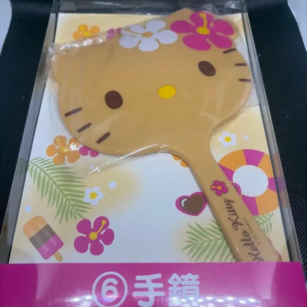 [BUNJANG] Sanrio Tanning Kitty Hand Mirror / 태닝 키티 아타리쿠지 손거울