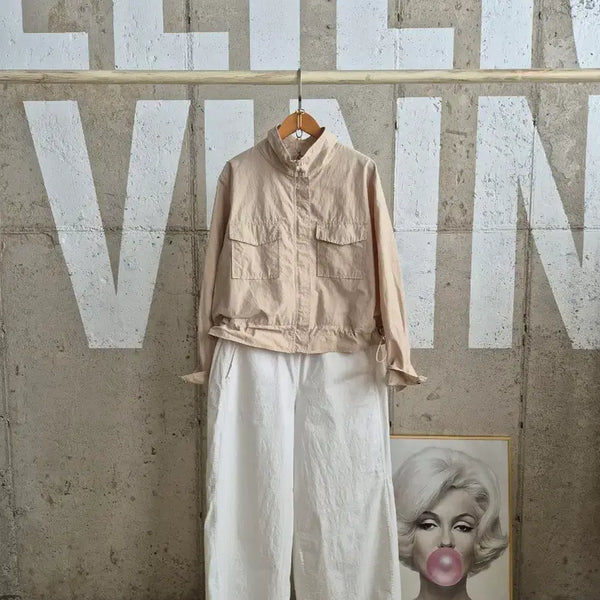 [BUNJANG] Pocket String Short Jacket / 간절기 포켓 스트링 숏자켓