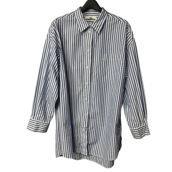 [BUNJANG] Uniqlo Women's Striped Long Shirt / M 유니클로 여성 스트라이프 롱 셔츠