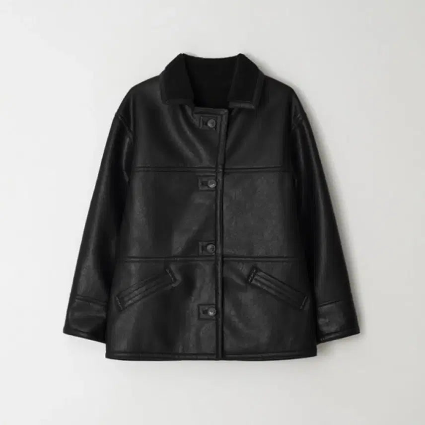 [BUNJANG] Bluebrick Vintage Shearling Coat Black / 블루브릭 시어링 코트 무스탕 / bluebrick vintage shearling coat 블랙