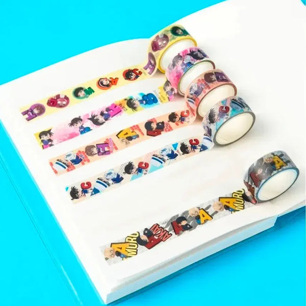 [BUNJANG] Detective Conan Daiso Masking Tape 5 Design Bundle Set / 명탐정 코난 다이소 마스킹테이프 5종일괄