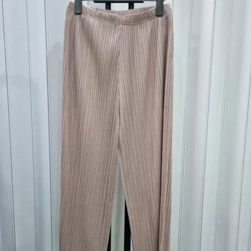 [BUNJANG] Pleated Wide Pants - Beige / 플리츠 와이드 팬츠 베이지