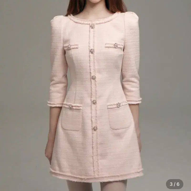 [BUNJANG] Flooum One-Piece Dress Pink / 플로움 원피스
