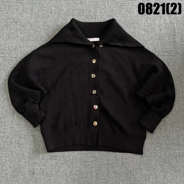 [BUNJANG] Zara Gold Button Cardigan Black S / 자라 골드 버튼 가디건 블랙 s