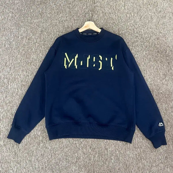 [BUNJANG] Majestic Navy Graphic Sweatshirt Size 100 / 마제스틱 네이비 그래픽 맨투맨 100