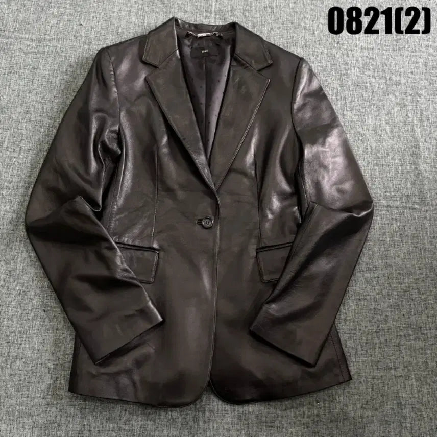 [BUNJANG] Enc Black Leather Jacket Small / Enc블랙 레더 재킷 s