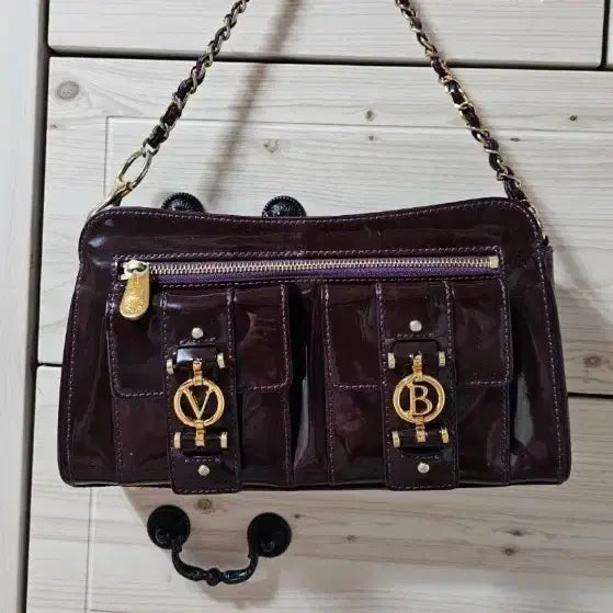 [BUNJANG] Vincis Bench Burgundy Shoulder Bag / 빈치스벤치