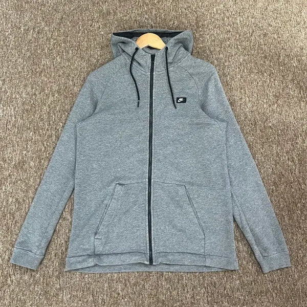 [BUNJANG] Nike Grey Hooded Zip-Up Hoodie (L) / 나이키 그레이 후드집업 L