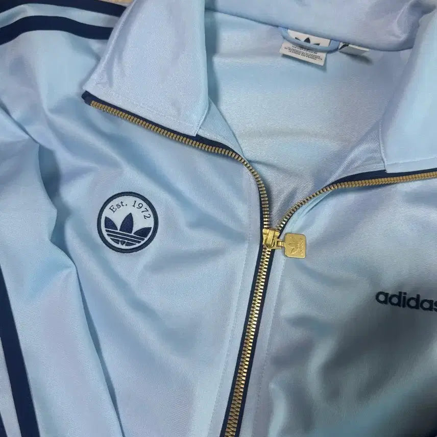 [BUNJANG] Adidas Firebird Track Jersey Top Jacket Sky Blue L / 아디다스 파이어버드 트랙 져지 탑 자켓 스카이블루 L