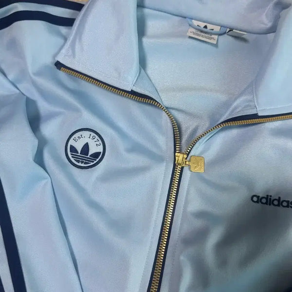 [BUNJANG] Adidas Firebird Track Jersey Top Jacket Sky Blue L / 아디다스 파이어버드 트랙 져지 탑 자켓 스카이블루 L