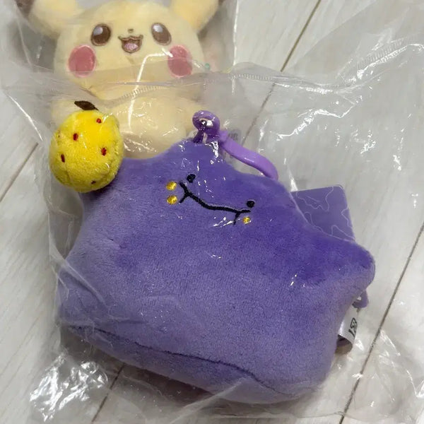 [BUNJANG] Pokemon Metamon Fruit Eating Plush Keychain / 잠실 포켓몬스터 과일 먹는 메타몽 인형 키링