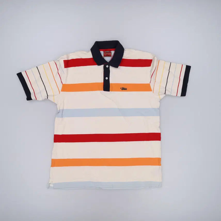 [BUNJANG] Tommy Hilfiger Striped PK Shirt / M 타미힐피거 스트라이프 PK셔츠 0821H