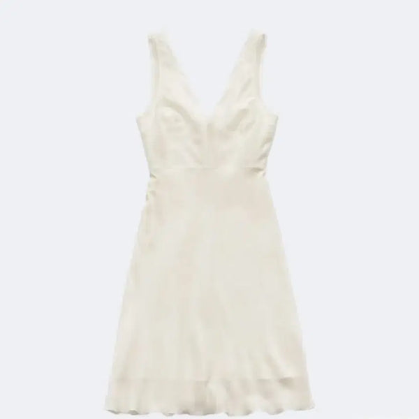 [BUNJANG] Farven V-Neck Dress Ivory / Farven 브이넥 원피스