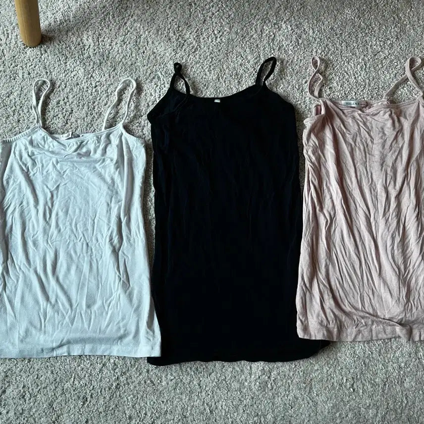 [BUNJANG] Cotton Tencel Blend Basic Tank Tops Bundle Set / 이너 나시 일괄 면 / 텐셀 고급 소제