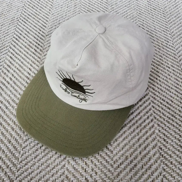 [BUNJANG] Partimento Washed Sunlight Ball Cap Hat (Ivory/Light Green) / 파르티멘토 워시드 선라이트 볼캡 모자 아이보리 연두색