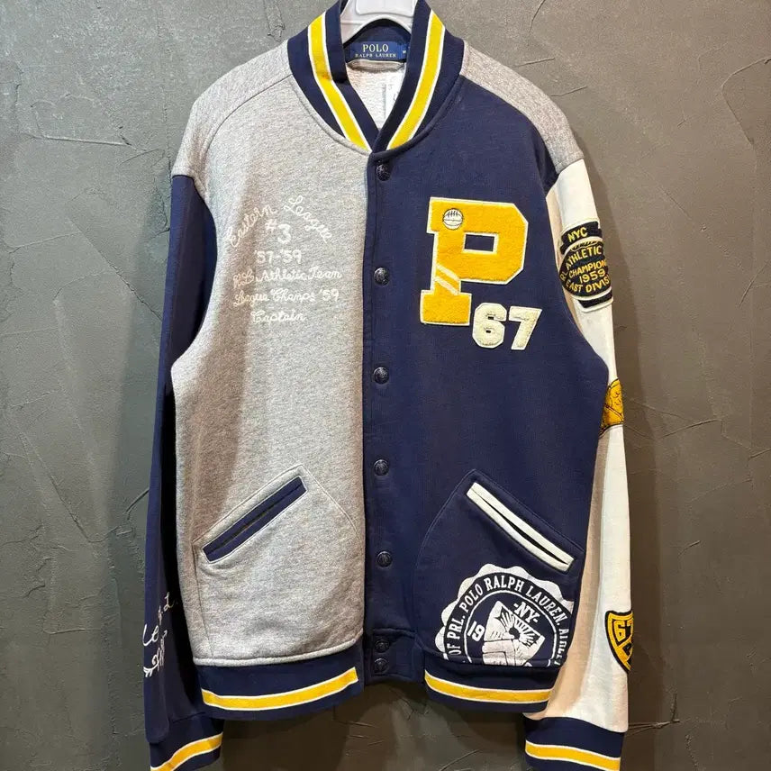 [BUNJANG] Polo Ralph Lauren Sweat Varsity Jacket / [M] POLO 폴로 랄프로렌 스웻 바시티 자켓