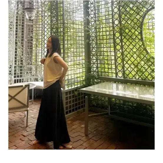 [BUNJANG] Moon Sleeveless Skirt Set / Moon 나시 스커트 셋업