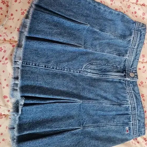 [BUNJANG] Tommy Hilfiger Denim Pleated Skirt / 타미힐피거 데님 플리츠 스커트