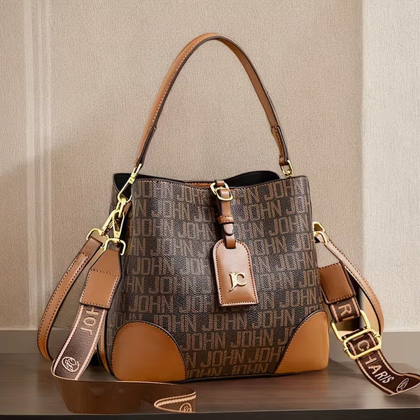 [BUNJANG] Casual Print Letter Multifunctional Women's Bag / 캐주얼 프린트 레터 멀티펑셔널 여성 가방