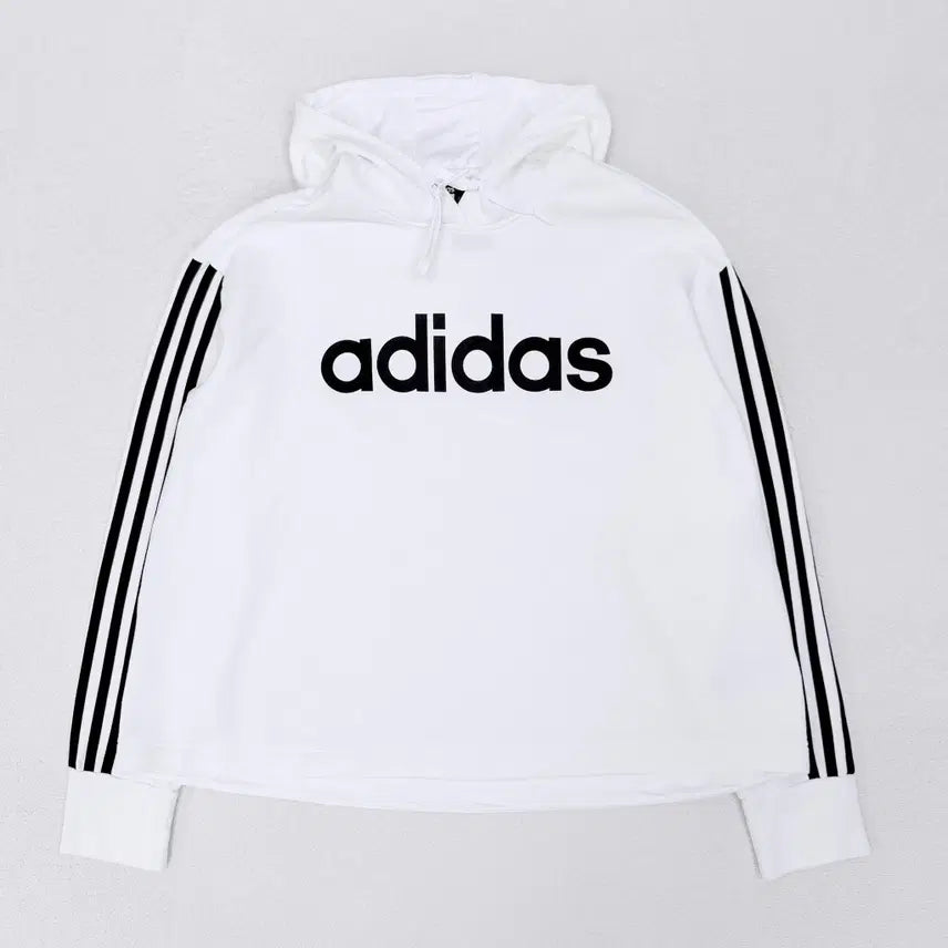[BUNJANG] Adidas Loose Fit White Hoodie / [95] 아디다스 루즈핏 화이트 후디