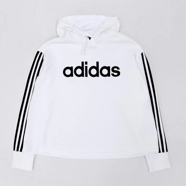 [BUNJANG] Adidas Loose Fit White Hoodie / [95] 아디다스 루즈핏 화이트 후디