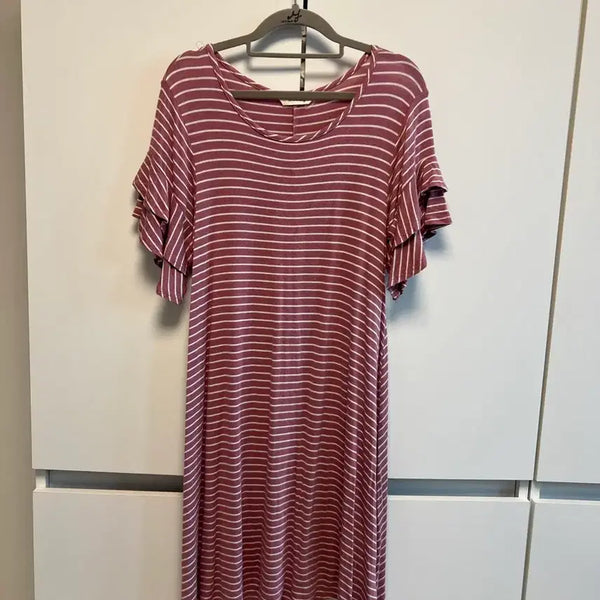 [BUNJANG] Ruffle Sleeve Dress / 미국에서 구매한 러플소매 원피스