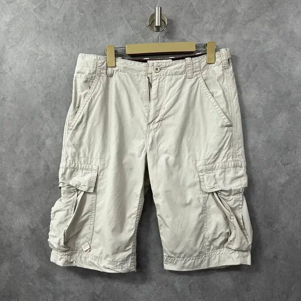 [BUNJANG] Men's Cargo Shorts Beige Size 34 / 남성 카고 반바지 베이지색 34사이즈