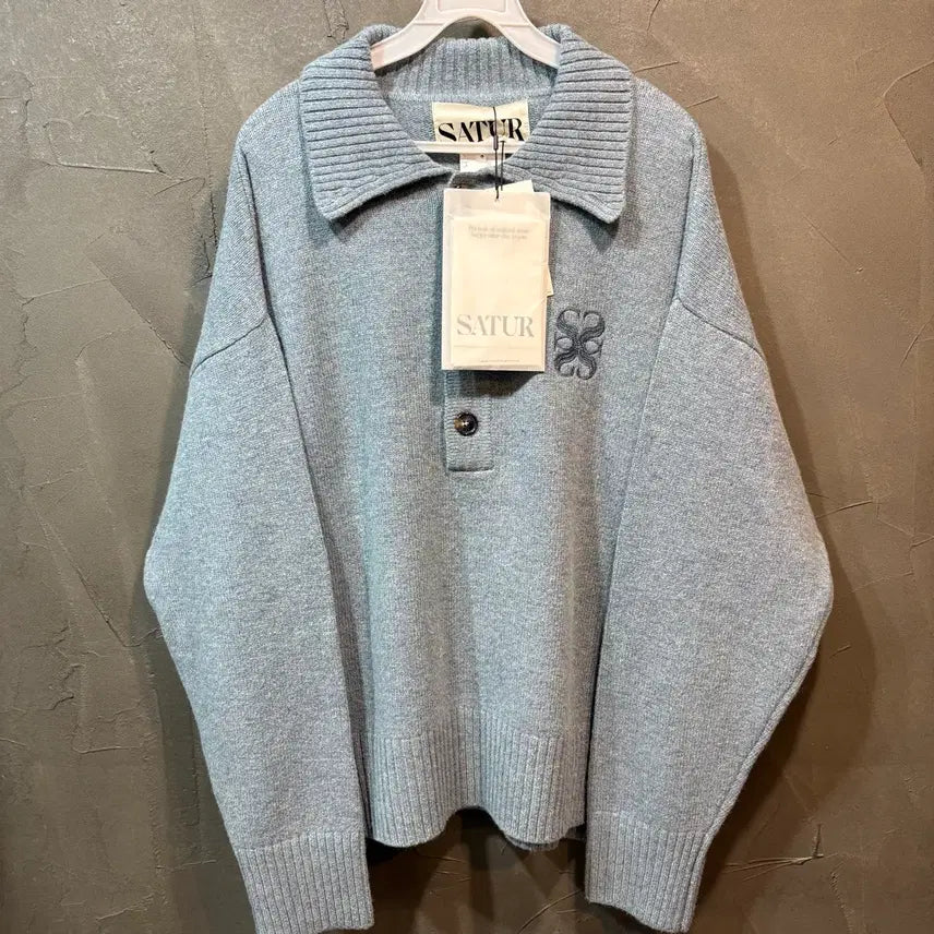 [BUNJANG] SATUR Pullover Collar Knit / [M] SATUR 새터 풀오버 카라 니트