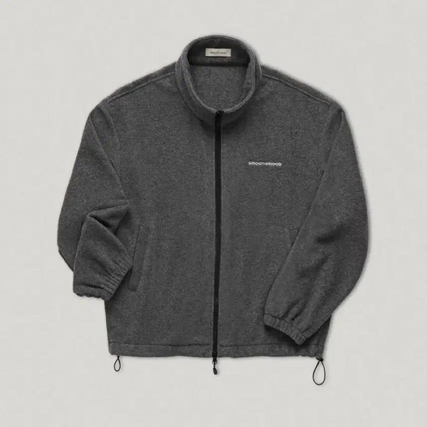 [BUNJANG] Smooth Mood Grey Director Fleece Jumper Jacket / 스무드무드 그레이 디렉터 플리스 점퍼 후리스 자켓