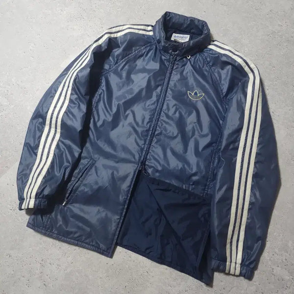 [BUNJANG] Adidas West Germany 80s Old School Lightweight Two-Way Jacket / L 아디다스 서독 80s 올드스쿨 초경량 바람막이 투웨이 자켓 코르티스