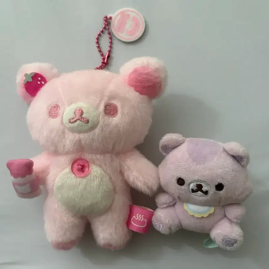 [BUNJANG] San-X Rilakkuma & Korilakkuma Tenori Dolls (Bundle Set) / 일괄) 산엑스 온천 딸기우유 코리락쿠마, 배불러 테노리 인형 스미레노코리스