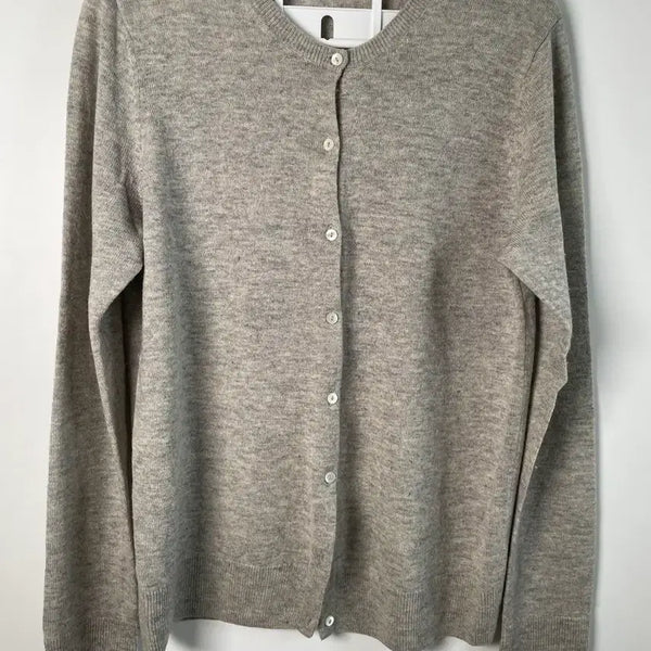 [BUNJANG] MUJI Yak Wool Cardigan Melange Grey L / 무인양품(MUJI) 야크 울 가디건 멜란지그레이 L (가슴52)