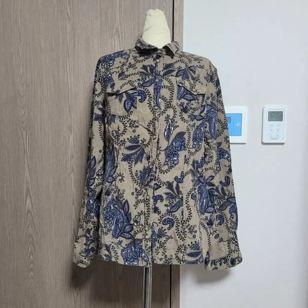 [BUNJANG] Massimo Dutti Paisley Corduroy Shirt / 마시모뚜띠 페이즐리 패턴 골덴 셔츠