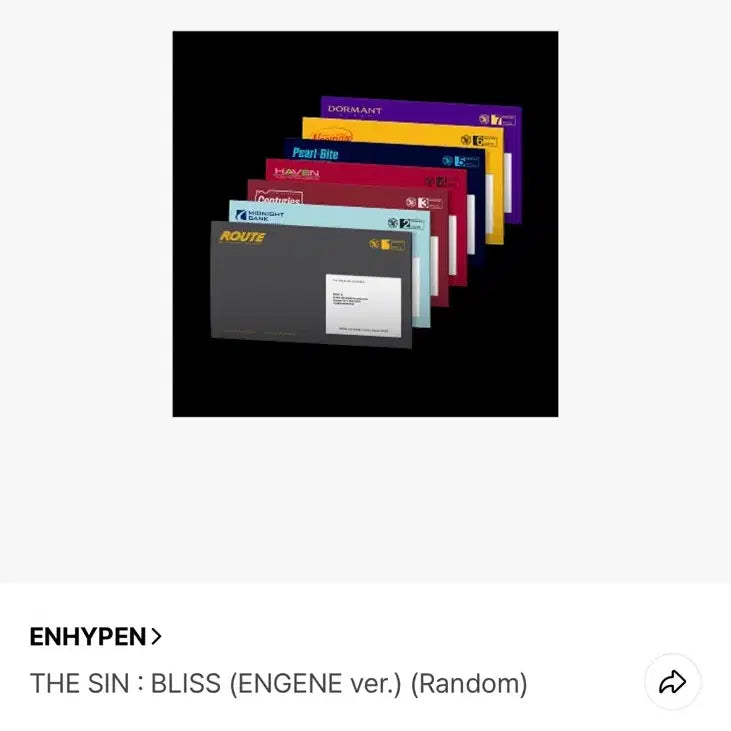 [BUNJANG] ENHYPEN THE SIN : BLISS Engine Ver. 4 Photocards Bundle / 엔하이픈 THE SIN : BLISS 엔진반 4장