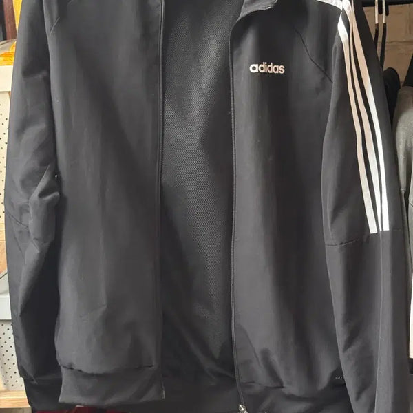 [BUNJANG] Adidas 3-Stripes Training Zip-Up Jacket Black / 아디다스 삼선 트레이닝 집업 자켓 블랙