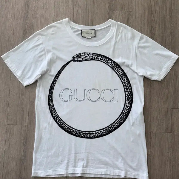[BUNJANG] Gucci Snake Print Short Sleeve T-Shirt / [S] 구찌 스네이크 프린트 반팔 / 구찌 반팔