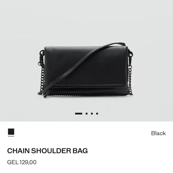 [BUNJANG] Mango Chain Crossbody Bag Black / mango망고 크로스백 블랙