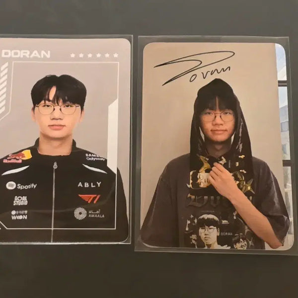 [BUNJANG] T1 Doran Home Jersey Photocard Bundle Set / 티원 도란 홈그 포토카드 2종 일괄