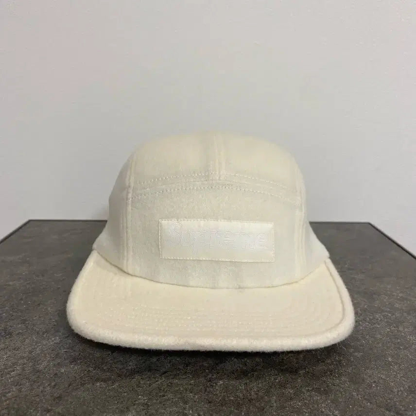 [BUNJANG] Supreme Box Logo Camp Cap Hat White / 슈프림 박스로고 캠프캡 모자 화이트 [SUPREME]