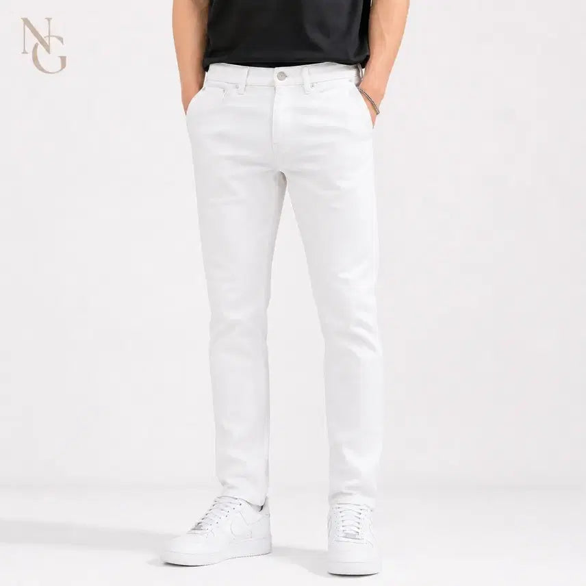 [BUNJANG] Louis Vuitton Slim Stretch Denim Pants White Size 32 (Fits 30) / [정품/당일출고] 루이비통 슬림 스트레치 데님 팬츠 화이트 32 / 30