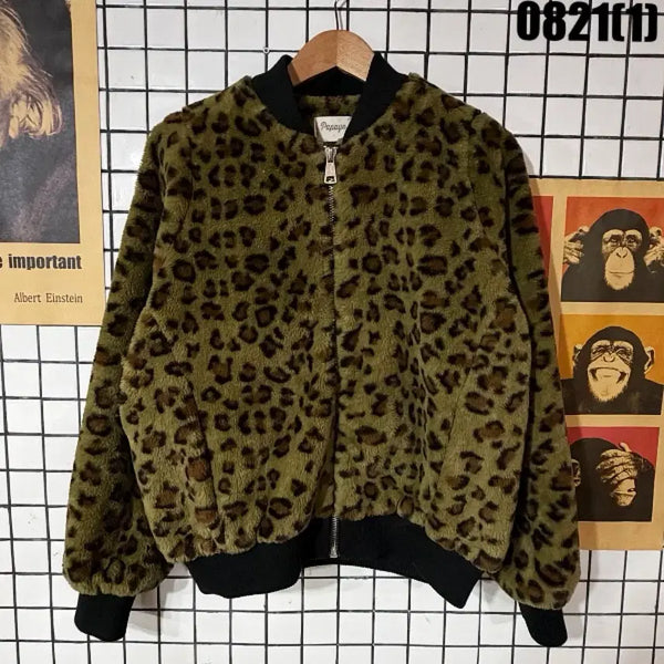 [BUNJANG] Leopard Print Fur Jacket / 레오파드 자켓  0821