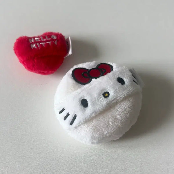 [BUNJANG] Hello Kitty Limited Edition Powder Puff Set (2pcs) / 키티 퍼프 2개 일괄 인형 파우더 퍼프 한정판