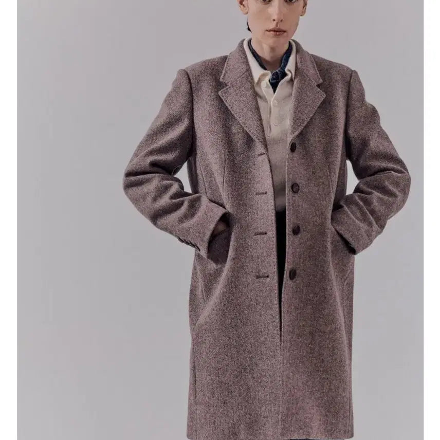 [BUNJANG] Dunst Herringbone Cashmere Coat M / Dunst 던스트 캐시미어 코트 헤링본 M