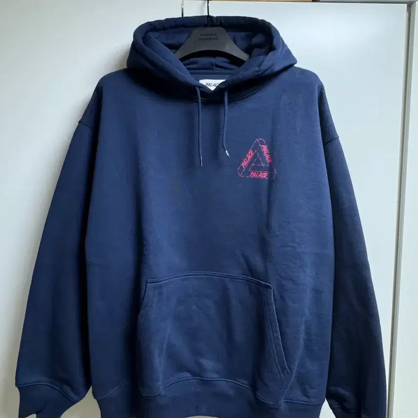 [BUNJANG] Palace Barb Wire Tri-Ferg Hoodie Navy / 팔라스 바브드 트라이퍼그 후드 네이비 - 25SS