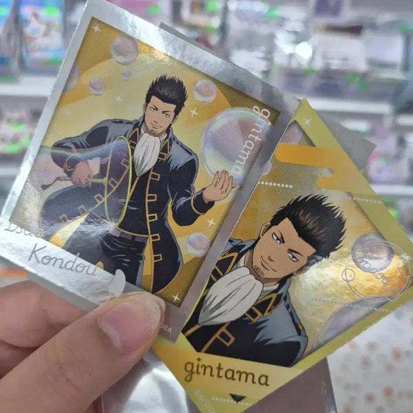 [BUNJANG] Gintama Kondo Isao Square Sticker / 은혼 콘도 비눗방울 사각 스티커