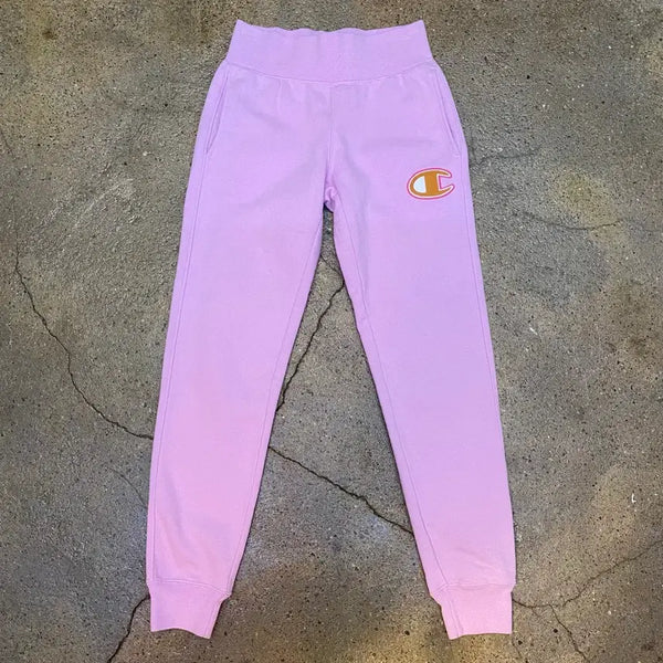 [BUNJANG] Vintage Champion Logo Jogger Sweatpants / 미국 빈티지 챔피온 로고 조거 스웻팬츠