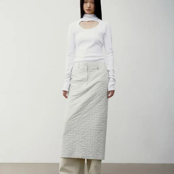 [BUNJANG] LOW CLASSIC Scarf Jersey Top / 로우클래식 스카프 저지 탑
