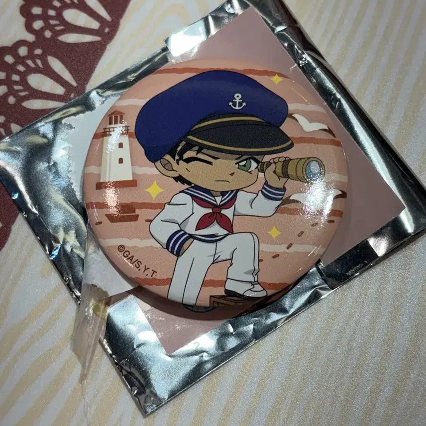 [BUNJANG] Detective Conan Cafe Shuichi Akai Can Badge / 코난 카페 아카이 슈이치 캔뱃지